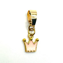 Load image into Gallery viewer, Tiny Pink Tiara charm (alternate, or add on for July)