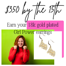 Load image into Gallery viewer, Girl Power Earrings (simple version)