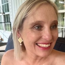 Load image into Gallery viewer, 2027 Shiny Gold and Pearl Splendor Earrings, #3 Unit Sales or Duchess Court ($4000 retail)