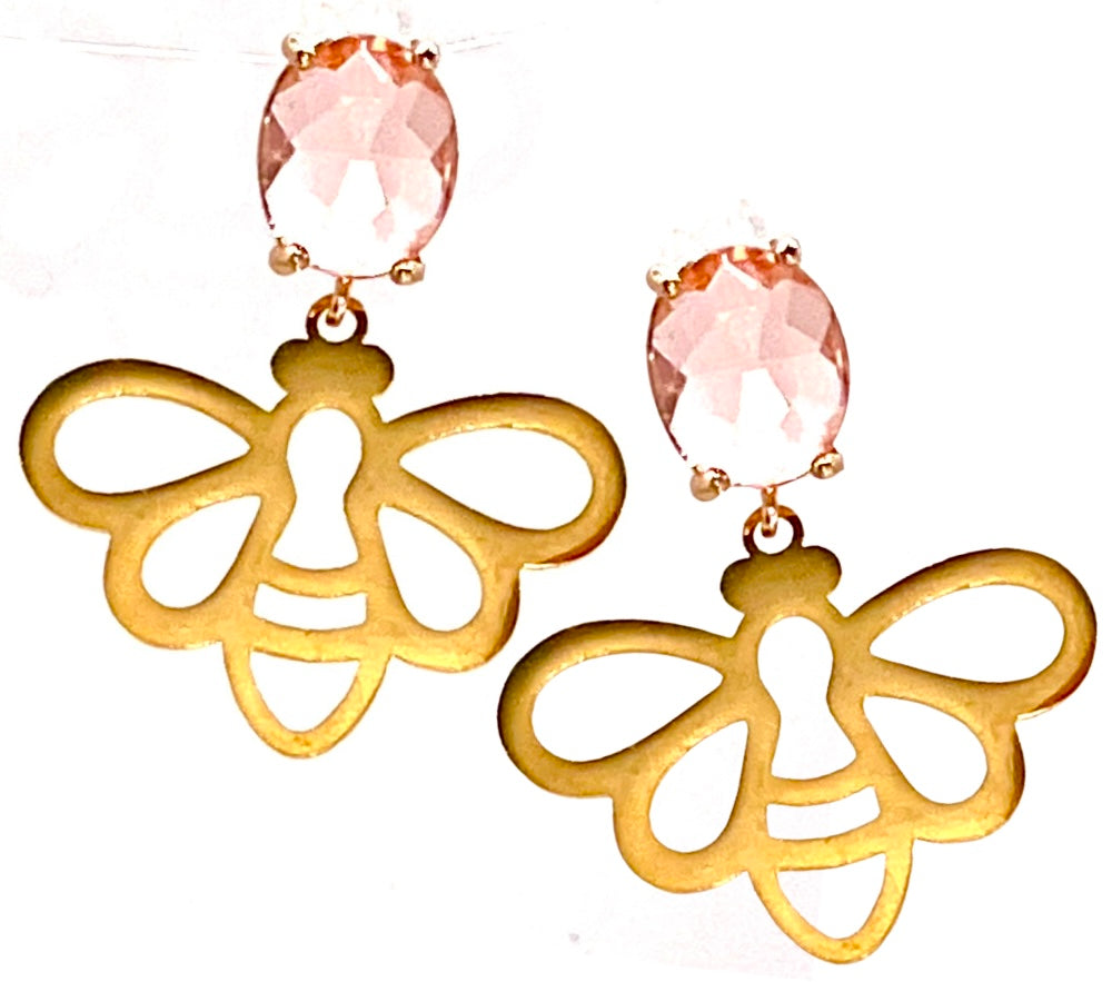 2026 Soaring Bees Earrings, Unit QUEEN of Sharing