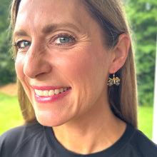 Load image into Gallery viewer, 2027 Black Bow Glam Earrings, National Area Princess Court of Sharing