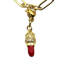 Load image into Gallery viewer, Success Necklace “Lipstick” Charm  (September)