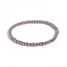 Load image into Gallery viewer, Silver Ball Stretch Bracelet, tiny 1/8” beads (4mm)