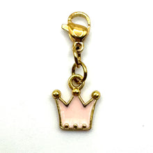 Load image into Gallery viewer, Tiny Pink Tiara charm (alternate, or add on for July)