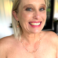 Load image into Gallery viewer, 2027 Pearl &amp; Chain Necklace, add to earrings for Unit Queen of Sales