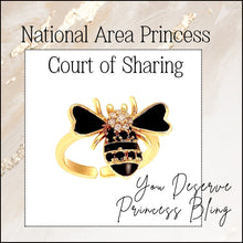 Load image into Gallery viewer, 2025 Area Princess Court of Sharing Bee Ring