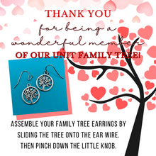 Load image into Gallery viewer, Anniversary Earrings, Family Tree