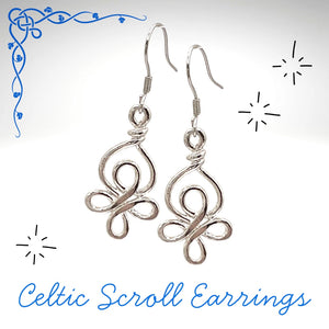 Celtic Scroll Earrings