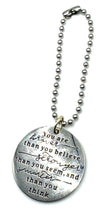 Load image into Gallery viewer, BRAVER STRONGER Purse Charm &amp; Chain