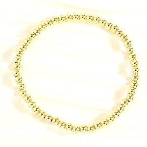 Gold Ball Stretch Bracelet SET of 4