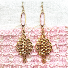 Load image into Gallery viewer, GOLD FOIL Collection: Queen Crystal Earrings (designed Fall 2022)