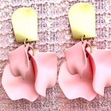 Load image into Gallery viewer, Petals Earrings (Pink, Turquoise, Gray or White)