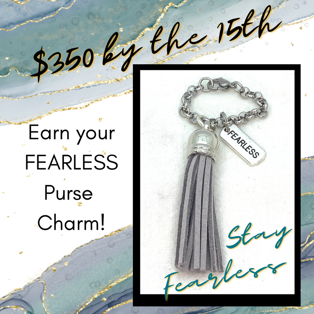 FEARLESS Purse Charm & Chain