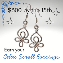 Load image into Gallery viewer, Celtic Scroll Earrings