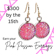 Load image into Gallery viewer, Pink Passion Earrings