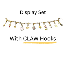 Load image into Gallery viewer, Success Necklace DISPLAY SET with CLAW HOOKS, Necklace and 11 charms