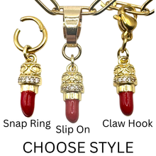Load image into Gallery viewer, Success Necklace “Lipstick” Charm  (September)