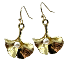 Load image into Gallery viewer, Ginkgo Earrings, Remember Your Why
