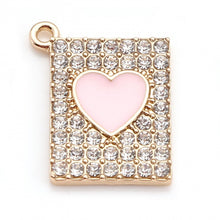 Load image into Gallery viewer, Heart and ‘Diamonds’ Charm, (June) Fairytale keychain collection