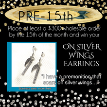 Load image into Gallery viewer, ON SILVER WINGS Earrings