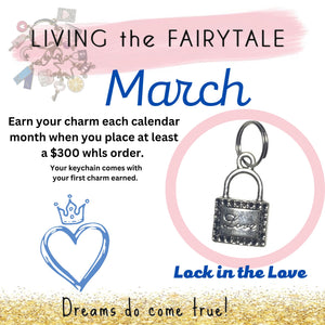 Lock in the Love Charm, (Mar) Fairytale keychain collection