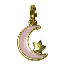 Load image into Gallery viewer, Moon and Star Charm, (Sept) Fairytale keychain collector