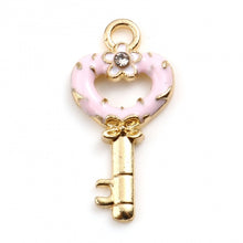Load image into Gallery viewer, Key to the Kingdom Charm (Dec) Fairytale keychain collection