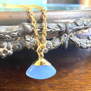 Sale $7.95 Blue Natural Stone Necklace