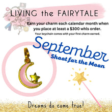 Load image into Gallery viewer, Moon and Star Charm, (Sept) Fairytale keychain collector