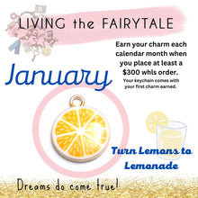 Load image into Gallery viewer, Lemon Charm, (Jan) Fairytale keychain collection