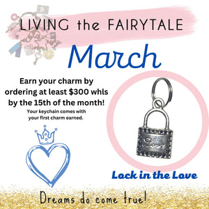 Lock in the Love Charm, (Mar) Fairytale keychain collection