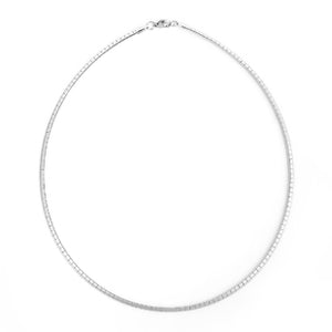 Flat Snake Chain Necklace 18", Stainless Steel