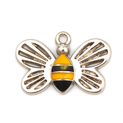 Bee Yellow Stripe single charm (pairs for earrings are under Ear Candy)