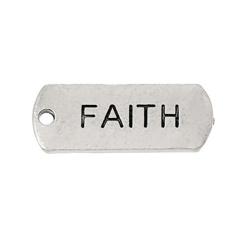 FAITH Bar Charm
