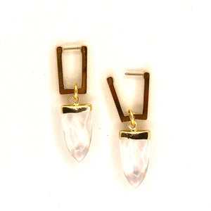 Hazel Earrings, Gold Plated Stainless Steel