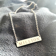Load image into Gallery viewer, Custom Engraved Bar Necklace