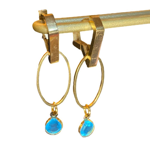Luna Earrings, turquoise