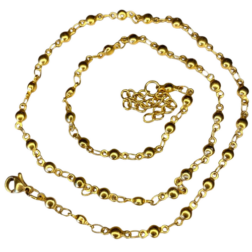 Chiara Necklace, 18k Gold Plated, 17 3/4”