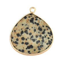 Load image into Gallery viewer, Gemstone/Natural Stone Khaki &amp; Black &amp; Gold Speckled large