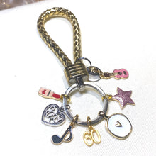 Load image into Gallery viewer, Star Charm, Glitter Enamel, Pink