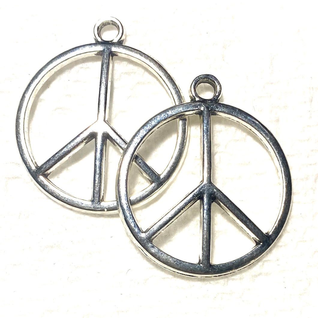 Peace Sign pair of earring charms (Nov)