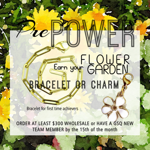 The Flower Garden White Flower Charm