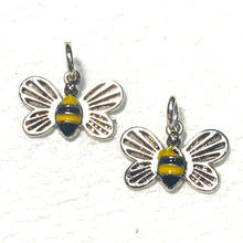 Load image into Gallery viewer, Bees pair of earring charms (March)