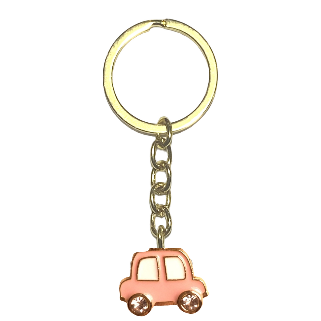 Pink Car keychain