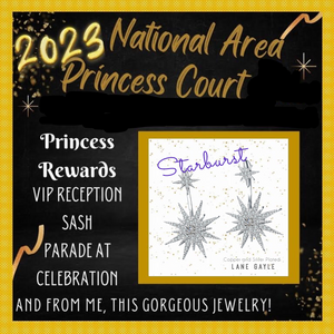 Silver Option, Princess Court, Starburst Earrings