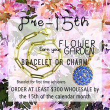 Load image into Gallery viewer, The Flower Garden Pave Round Blue Charm