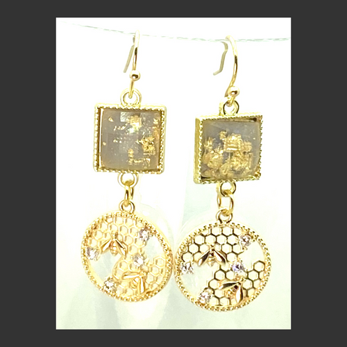 GOLD FOIL Collection: Camila Jr Earrings (designed Fall 2022)