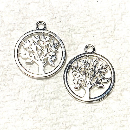 Trees pair of earring charms (May)