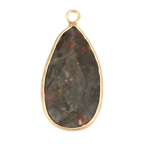 Gemstone/Natural Stone Charcoal Drop